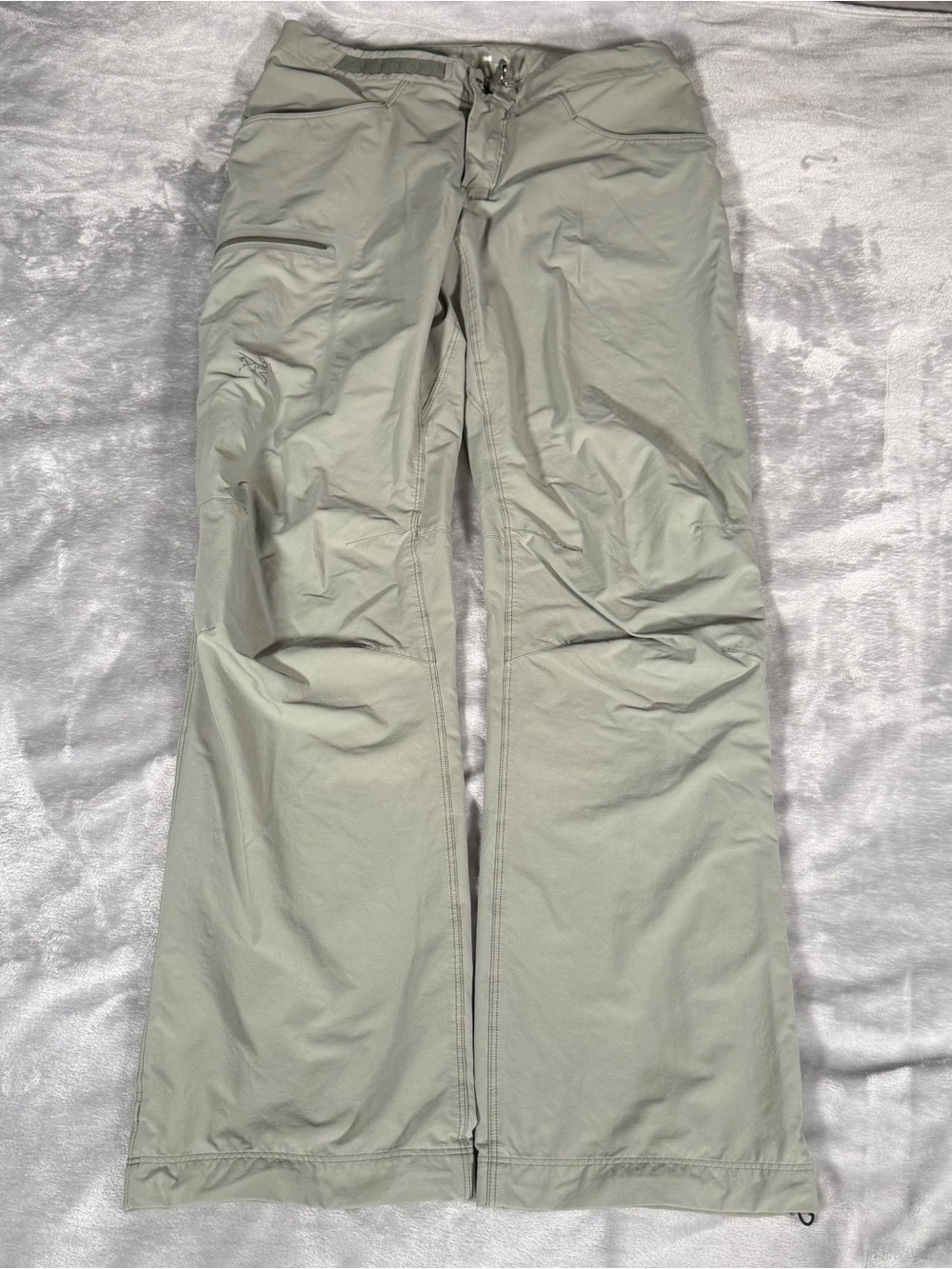 Arcteryx Belted Hiking Pants Mens 32x32 (Estimated) Nylon Stretch Light Green